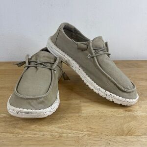 Hey Dude Women's Grey Wendy Slip On Shoes Size 10